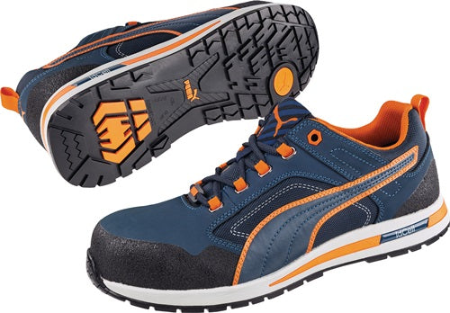 Sicherheitsschuh Crosstwist LOW Gr40 W11 blau/orange S3S ESD HRO SR 20345:2022