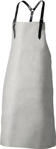 Brustlatzschürze Knut Länge ca 100 x Breite ca 80 cm grau Spaltleder FELDTMANN