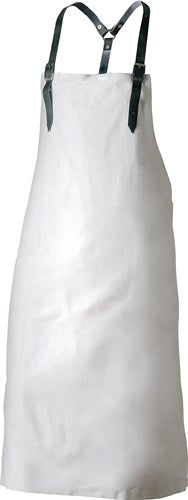 Brustlatzschürze Ingo Länge ca 100 x Breite ca 80 cm hellgrau Narbenleder FELDTMANN