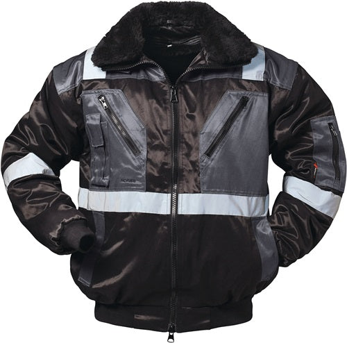 Kombipilotenjacke 4 in 1 Kirkenes GrM schwarz/grau NORWAY