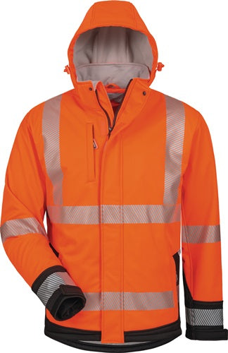 Warnschutz-Softshelljacke Lukas GrM orange/schwarz ELYSEE