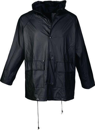 PU Regenschutzjacke GrXXL schwarz ASATEX