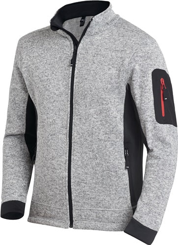 Strick-Fleecejacke CHRISTOPH GrM grau/schwarz FHB