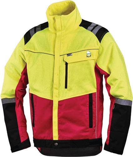 Forstschutzjacke Komfort GrXL neongelb/rot