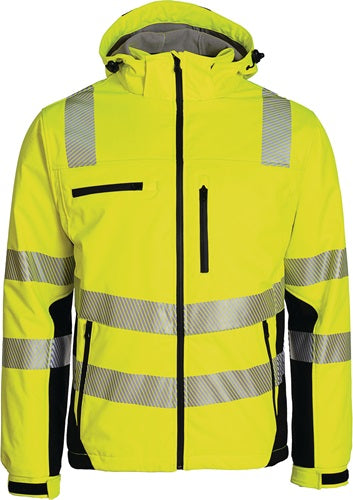 Winter-Warnschutzsoftshelljacke GrXL gelb-schwarz PREVENT TRENDLINE