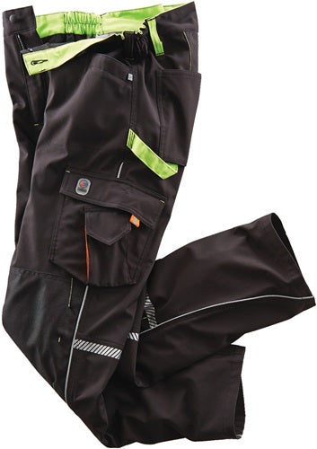 Softshellhose Terrax Workwear Gr56 schwarz/limette TERRAX