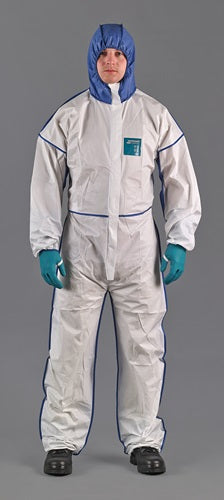 Schutzoverall AlphaTec® 1800 Comfort GrM weiß/blau PSA III ANSELL