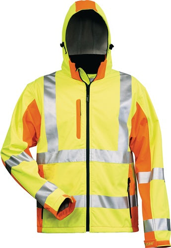 Warnschutz-Softshelljacke JIM GrL gelb/orange