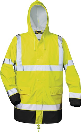 Warnschutz PU Regenjacke Manfred GrXL gelb/schwarz