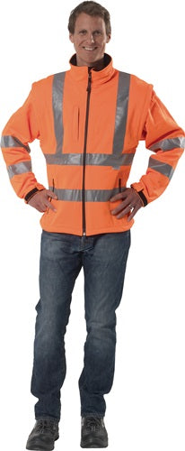 Warnschutz-Softshelljacke GrM orange PREVENT
