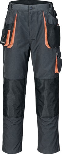 Herrenhose Gr52 dunkelgrau/schwarz/orange TERRATREND