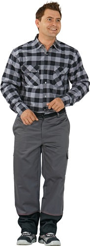 Schweißerschutzbundhose Weld Shield Gr50 grau/schwarz