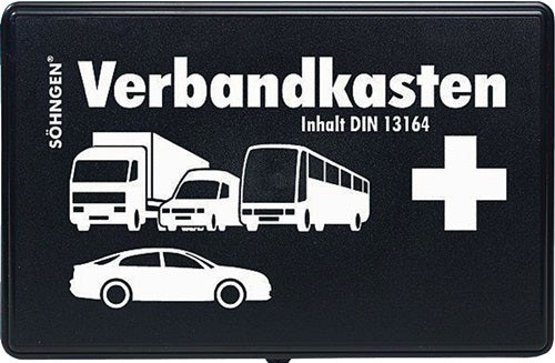 KFZ Verbandkasten B260xH160xT80camm schwarz SÖHNGEN