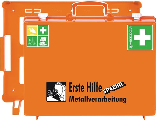Erste Hilfe Koffür Beruf SPEZIAL Metallverarbeitung B400xH300xT150camm orange SÖHNGEN