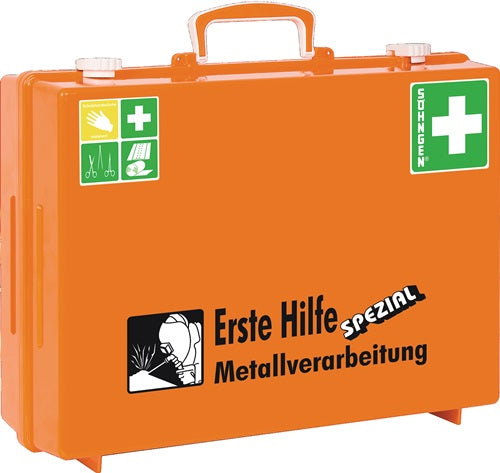 Erste Hilfe Koffür Beruf SPEZIAL Metallverarbeitung B400xH300xT150camm orange SÖHNGEN – Ansicht 4