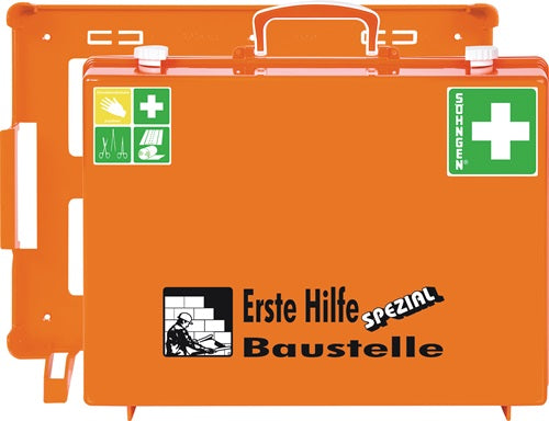 Erste Hilfe Koffür Beruf SPEZIAL Baustelle B400xH300xT150camm orange SÖHNGEN