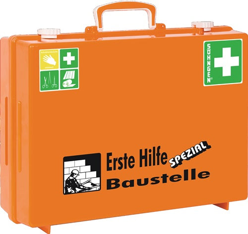 Erste Hilfe Koffür Beruf SPEZIAL Baustelle B400xH300xT150camm orange SÖHNGEN – Ansicht 3