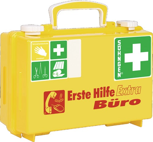 Erste Hilfe Koffür Extra Büro B260xH170xT110camm leuchtgelb SÖHNGEN – Ansicht 4