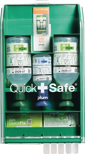 QuickSafe Box Basic befüllt Kunststoff staubgeschützt PLUM