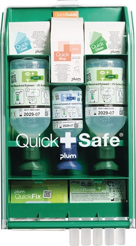 QuickSafe Box Complete befüllt Kunststoff staubgeschützt PLUM