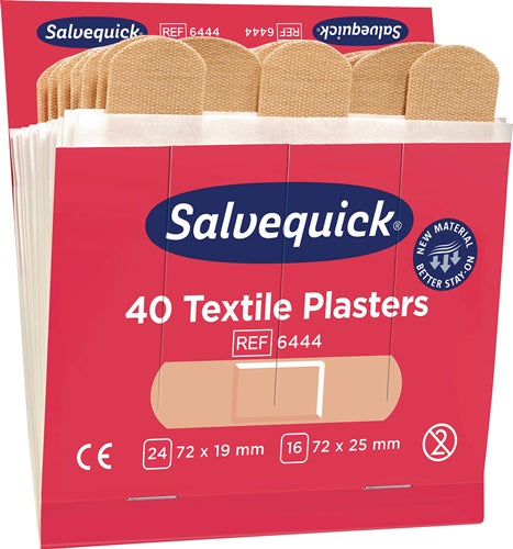 Pflasterstrips Salvequick elastisch 6 Nachfüllpack je 40 St SALVEQUICK