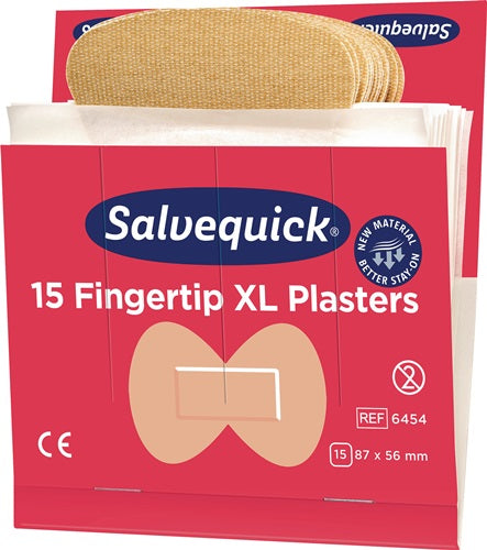 Pflasterstrips Salvequick elastisch 6 Nachfüllpack je 15 St SALVEQUICK