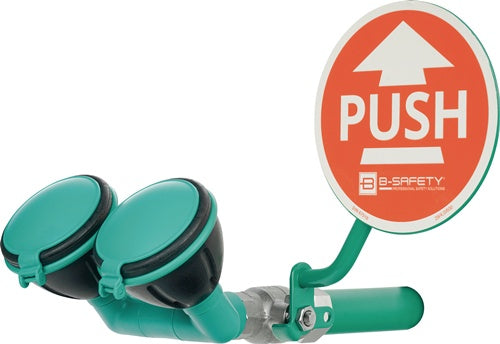 Augendusche ClassicLine mit zweißBrauseköpfen 45 ° Wandmontage Anschluss 3/4 AG ? B-SAFETY