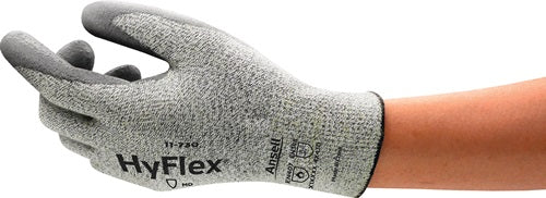 Schnittschutzhandschuhe HyFlex® 11-730 Größe 11 grau EN 388 PSA-Kategorie II 12 Paar ANSELL - VPE: 12