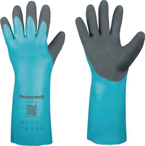 Chemiehandschuhe FLEXTRIL™ 211 Größe 10 grün EN 388 EN 374 EN 407 PSA-Kategorie III HONEYWELL - VPE: 12