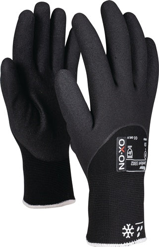 Kälteschutzhandschuhe Winter Comfort 3302 Größe 11 schwarz EN 388 EN420 EN511 PSA-Kategorie II OX-ON - VPE: 12