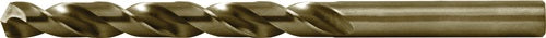 Spiralbohrer DIN 338 Typ INOX Nenn-Ø 5 mm HSS-Co5 profilgeschliffen Gold Zylinderschaft 5xD rechtsschneidend RUKO - VPE: 10