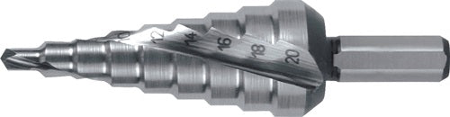 Stufenbohrer Bohrbereich 4-20 mm HSS spiralgenutet Schneidenanzahl 2 Stufenanzahl 9 RUKO