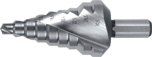 Stufenbohrer Bohrbereich 6-305 mm HSS spiralgenutet Schneidenanzahl 2 Stufenanzahl 9 RUKO