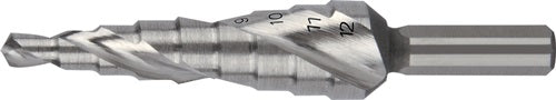 Stufenbohrer Bohrbereich 4 - 12 mm HSS-Co5 spiralgenutet Schneidenanzahl 2 Stufenanzahl 9 RUKO