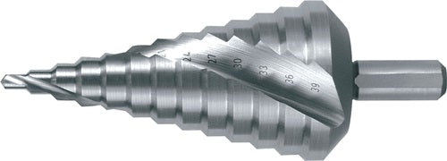 Stufenbohrer Bohrbereich 4 - 39 mm HSS-Co5 spiralgenutet Schneidenanzahl 2 Stufenanzahl 12 RUKO