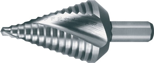 Stufenbohrer Bohrbereich 4-30 mm HSS spiralgenutet Gesamtlänge 72 mm Schneidenanzahl 2 Stufenanzahl 14 RUKO