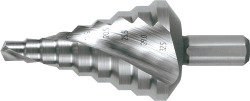 Stufenbohrer Bohrbereich 65 - 325 mm HSS spiralgenutet Schneidenanzahl 2 Stufenanzahl 9 RUKO