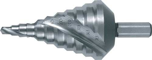 Stufenbohrer Bohrbereich 53 - 385 mm HSS spiralgenutet Schneidenanzahl 2 Stufenanzahl 11 RUKO