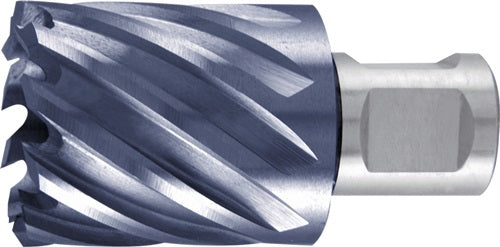 Kernbohrer Nenn-Ø 18 mm HSS TiAlN-beschichtet Schnitttiefe 30 mm Weldon RUKO