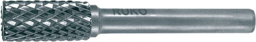 Frässtift ZYAS Ø 16 mm Kopflänge 25 mm Schaft-Ø 6 mm Hartmetall Blank Verzahnung KVZ 4 mit Stirn RUKO