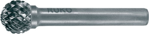 Frässtift KUD Schaft-Ø 6 mm Ø 10 mm Kopflänge 9 mm Hartmetall Blank Verzahnung KVZ 4 RUKO