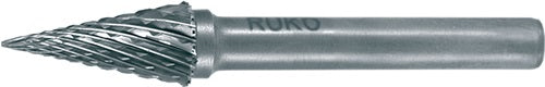 Frässtift SKM Ø 12 mm Kopflänge 25 mm Schaft-Ø 6 mm Hartmetall Blank Verzahnung KVZ 4 RUKO
