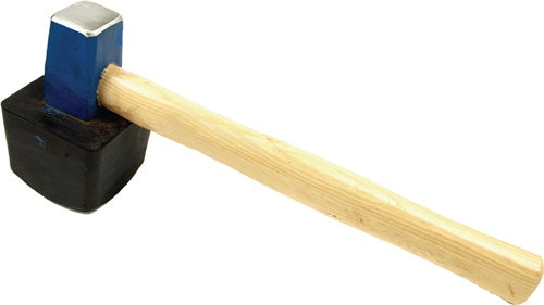 Plattenlegerhammer 1500 g eckig (anvulkanisiert)