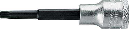 Steckschlüsseleinsatz INX 19 1/2 ? Innen-Vielzahn M6 Länge 100 mm GEDORE