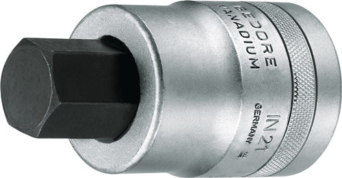 Steckschlüsseleinsatz IN 21 1 ? Innen-6-kant Schlüsselweiße 22 mm Länge 90 mm GEDORE