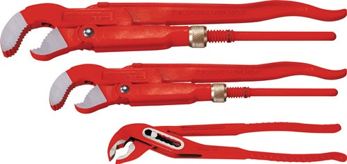Eckrohrzangen-Set 3-teilig für Rohre 1 - 1 1/2 10 ? ROTHENBERGER