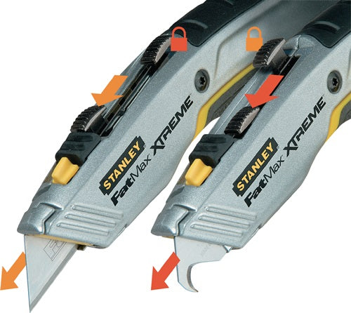 Universalmesser FATMAX® PRO 2-IN-1 Gesamtlänge 180 mm einziehbar SB-verpackt STANLEY – Ansicht 3