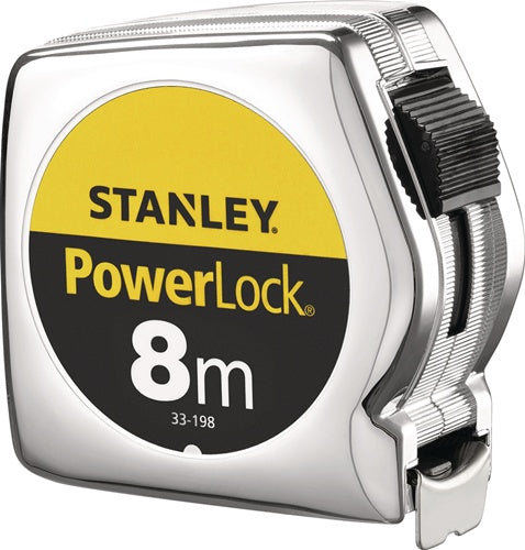 Taschenrollbandmaß PowerLock® Länge 8 m Breite 25 mm mm/cm EG II Kunststoff Clip lose STANLEY