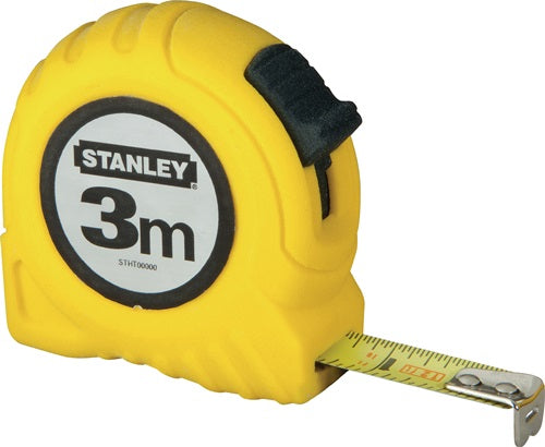 Taschenrollbandmaß Länge 3 m Breite 127 mm mm/cm EG II Kunststoff Gürtelclip lose STANLEY