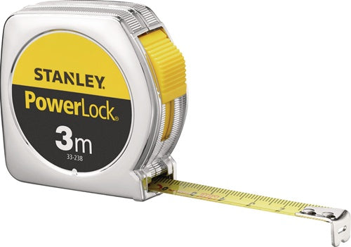 Taschenrollbandmaß PowerLock® Länge 3 m Breite 127 mm mm/cm EG II Kunststoff Clip SB STANLEY